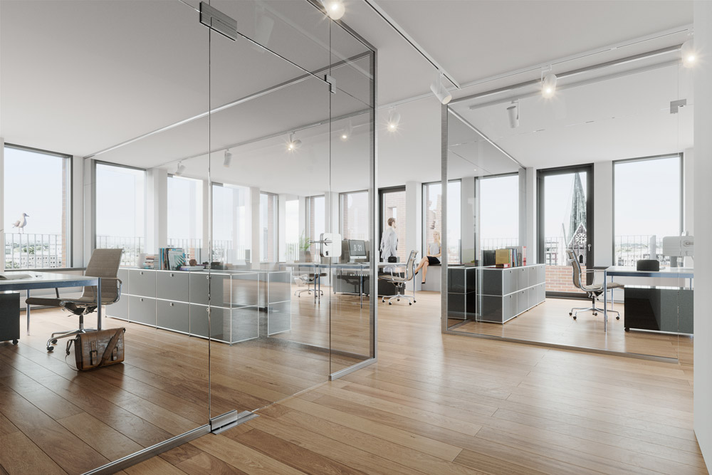 Balgequartier - Visualisierung Innenräume Neues Essighaus